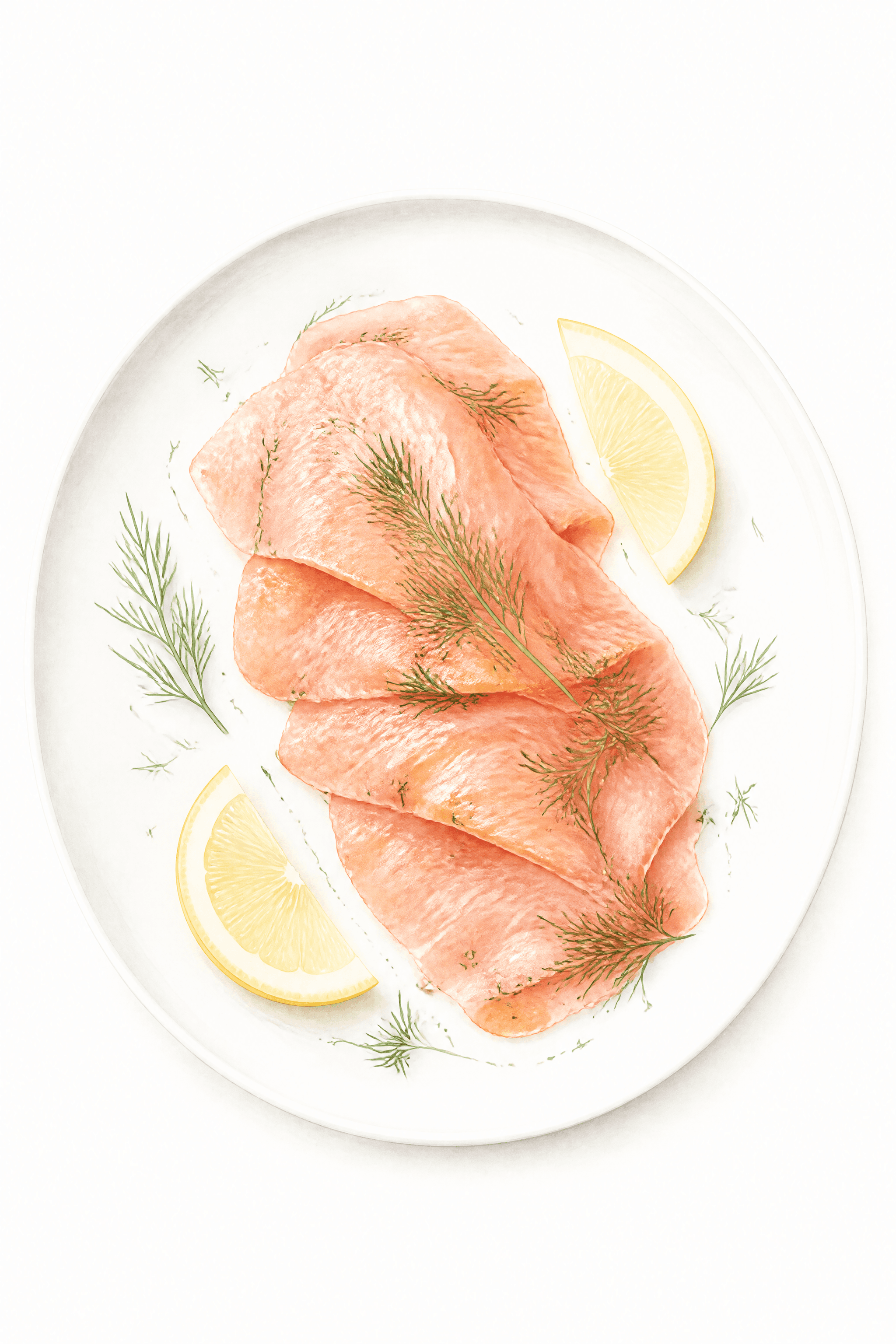 Affiche Gravlax — saumon mariné nordique aneth et citron