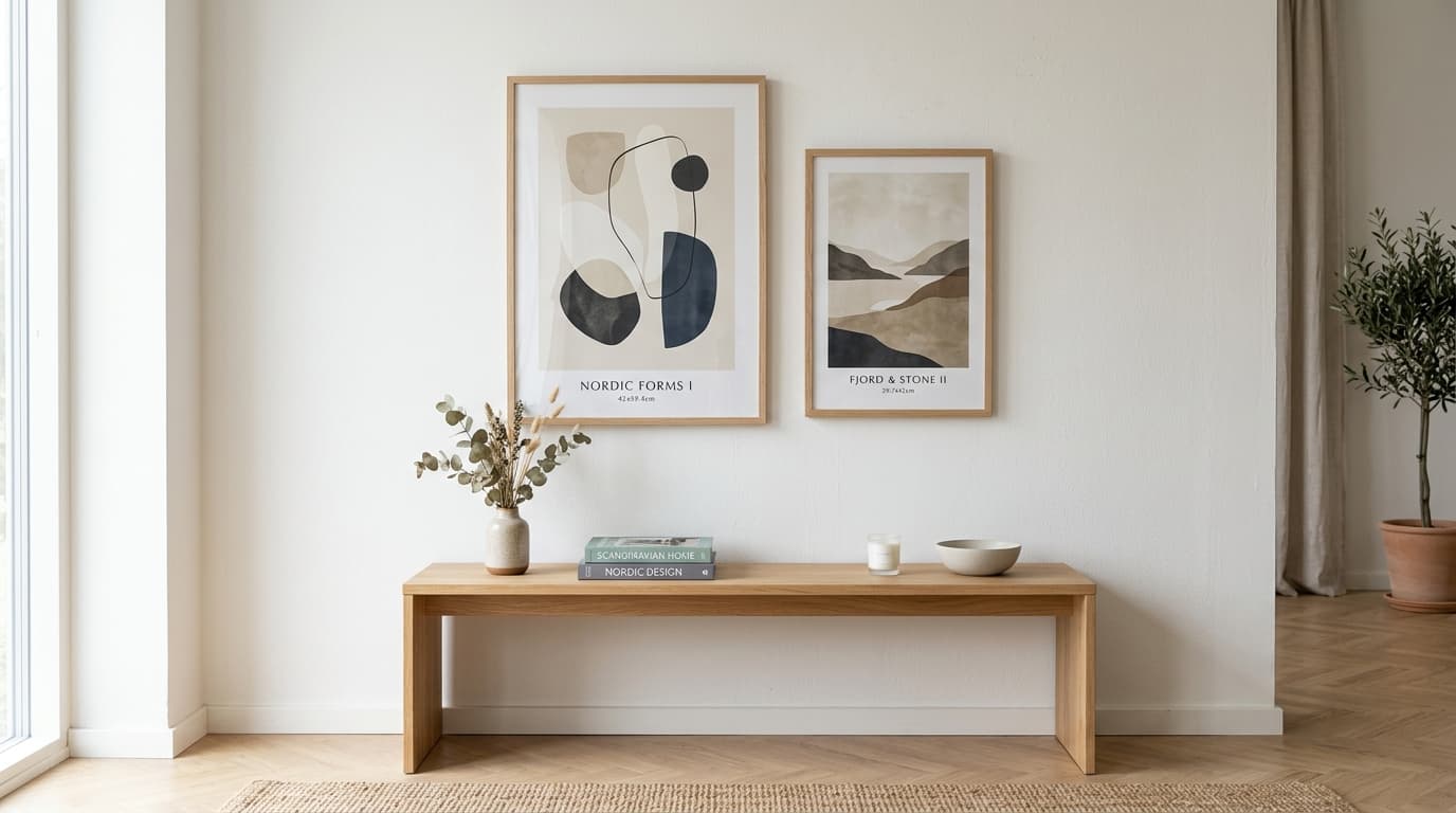 Affiche scandinave personnalisée : comment choisir le bon format et le bon motif